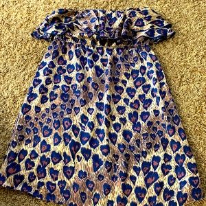 Strapless boutique ruffle dress